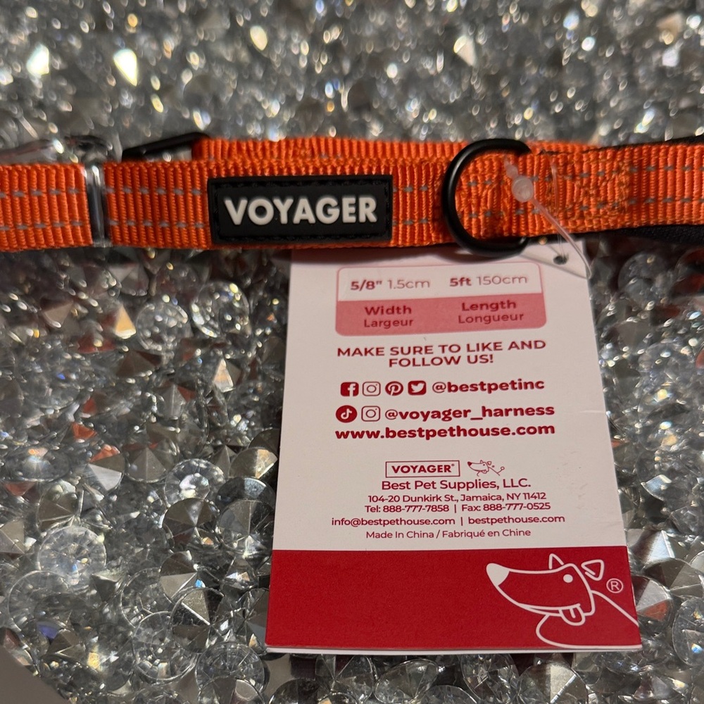 Voyager Orange Dog Leash